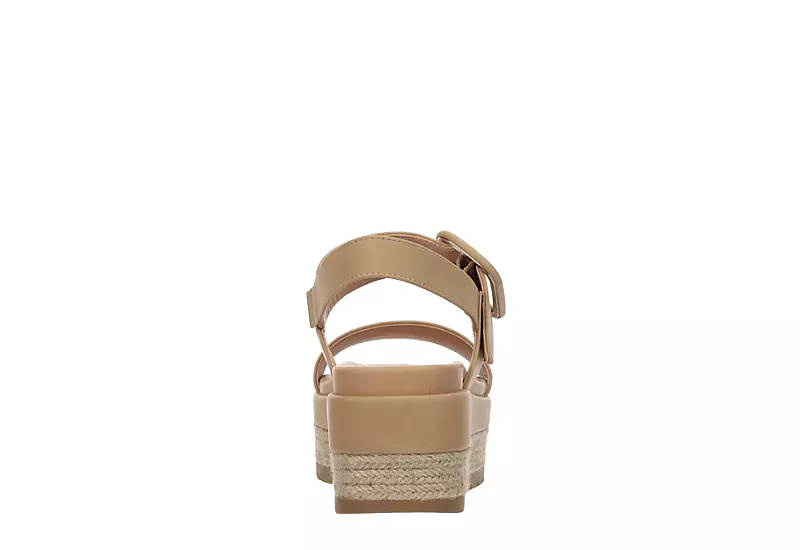 Michael By Michael Shannon Womens Kira Platform Sandal - Beige 8 Michael By Michael Shannon Womens Kira Platform Sandal - Beige - Image 6