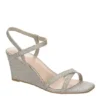 Maripe Womens Lexie Wedge Sandal - Silver