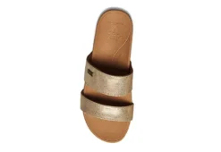 Reef Womens Banded Horizon Hi Slide Sandal - Champagne -Shoe Style Sales US 01 202484 02