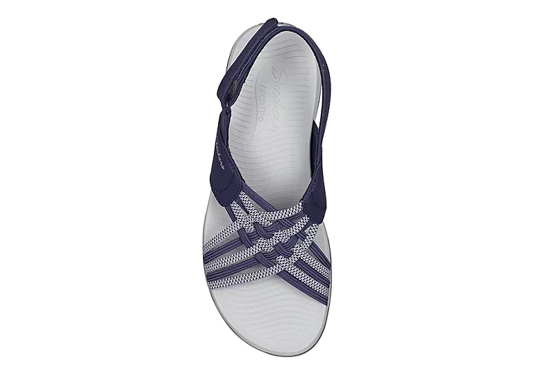 Skechers Womens Arch Fit Reggae Sport-hometown Womens Sandal - Navy 6 Skechers Womens Arch Fit Reggae Sport-hometown Womens Sandal - Navy - Image 4