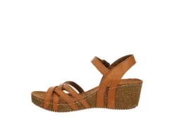 Bjorndal Womens Lily Wedge Sandal - Tan -Shoe Style Sales US 01 202508 03