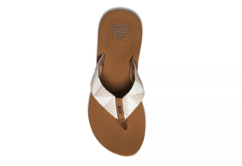 Reef Womens Spring Woven Flip Flop Sandal - Tan 5 Reef Womens Spring Woven Flip Flop Sandal - Tan - Image 3