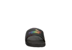 Puma Womens Cool Cat Rainbow Slide Sandal - Black -Shoe Style Sales US 01 202625 02