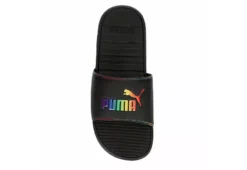 Puma Womens Cool Cat Rainbow Slide Sandal - Black -Shoe Style Sales US 01 202625 05