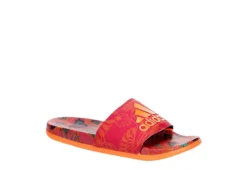 Adidas Womens Adilette Comfort Slide Sandal - Orange