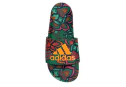 Adidas Womens Adilette Comfort Slide Sandal - Green -Shoe Style Sales US 01 202664 05