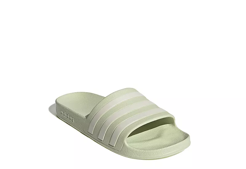 Adidas Womens Adilette Aqua Slide Sandal - Pale Green 3 Adidas Womens Adilette Aqua Slide Sandal - Pale Green