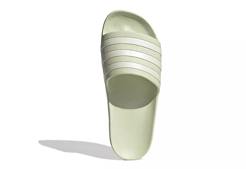 Adidas Womens Adilette Aqua Slide Sandal - Pale Green 6 Adidas Womens Adilette Aqua Slide Sandal - Pale Green - Image 4