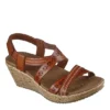 Skechers Womens Beverlee-delicate Glow Wedge Sandal - Cognac -Shoe Style Sales US 01 202852 00