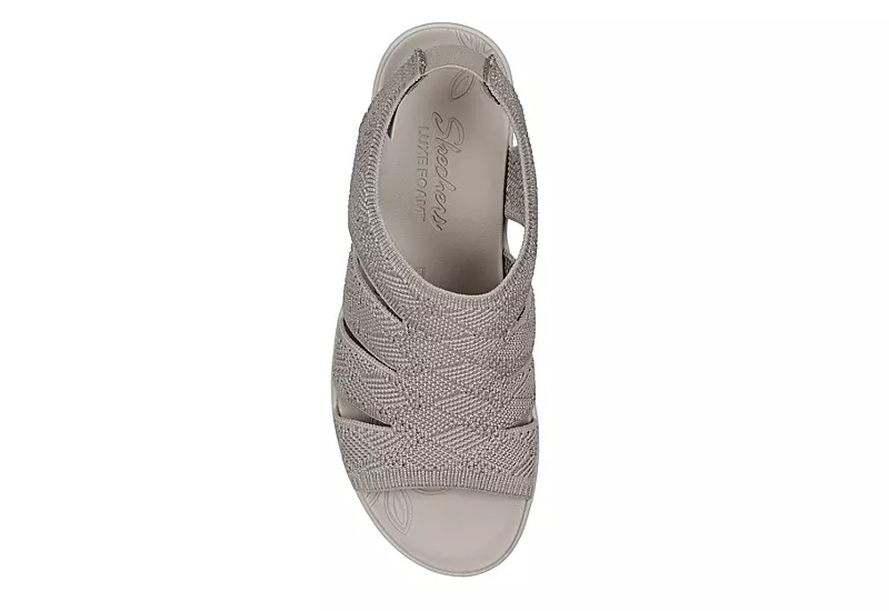 Skechers Womens Pier Lite-memory Maker Sandal - Taupe 8 Skechers Womens Pier Lite-memory Maker Sandal - Taupe - Image 6