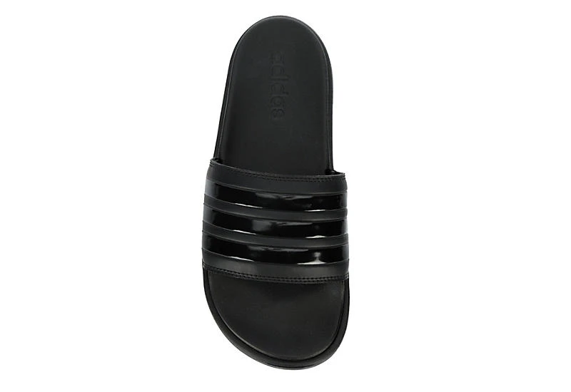Adidas Womens Adilette Platform Slide Sandal - Black 8 Adidas Womens Adilette Platform Slide Sandal - Black - Image 6