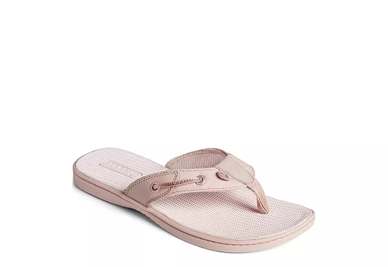 Sperry Womens Seafish Iridescent Sparkle Flip Flop Sandal - Blush 3 Sperry Womens Seafish Iridescent Sparkle Flip Flop Sandal - Blush