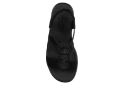 Skechers Womens Rumble On - Camp Glam Wedge Sandal - Black -Shoe Style Sales US 01 203242 03