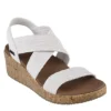 Skechers Womens Beverlee Love Stays Wedge Sandal - White -Shoe Style Sales US 01 203263 00