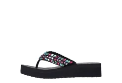 Skechers Womens Lovely Oasis Flip Flop Sandal - Black 11 Skechers Womens Lovely Oasis Flip Flop Sandal - Black -Shoe Style Sales US 01 203267 02
