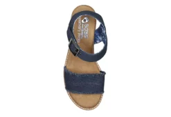 Skechers Womens Desert Kiss - Adobe Princess Wedge Sandal - Navy 12 Skechers Womens Desert Kiss - Adobe Princess Wedge Sandal - Navy -Shoe Style Sales US 01 203275 03