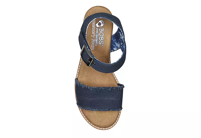 Skechers Womens Desert Kiss - Adobe Princess Wedge Sandal - Navy 6 Skechers Womens Desert Kiss - Adobe Princess Wedge Sandal - Navy - Image 4