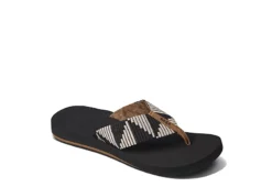Reef Womens Spring Woven Flip Flop Sandal - Black