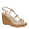 Michael By Michael Shannon Womens Natalia Wedge Sandal - Gold -Shoe Style Sales US 01 203300 00
