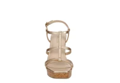Michael By Michael Shannon Womens Natalia Wedge Sandal - Gold -Shoe Style Sales US 01 203300 02
