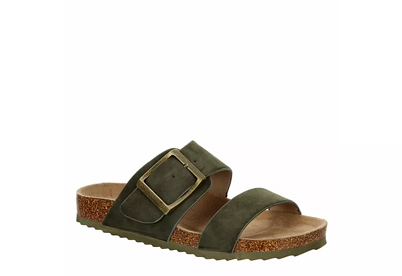Bjorndal Womens Courtney Footbed Sandal - Olive 3 Bjorndal Womens Courtney Footbed Sandal - Olive
