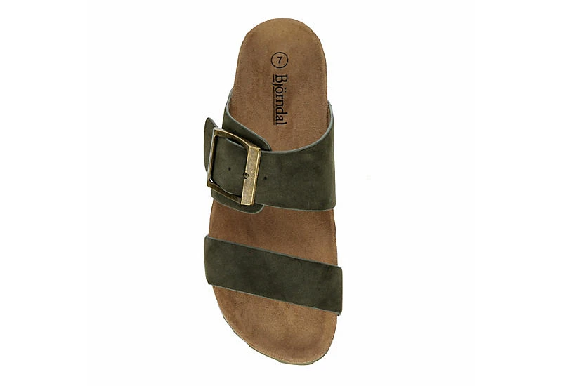 Bjorndal Womens Courtney Footbed Sandal - Olive 8 Bjorndal Womens Courtney Footbed Sandal - Olive - Image 6