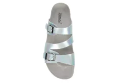 Bjorndal Womens Delaney Footbed Sandal - Silver -Shoe Style Sales US 01 203311 05