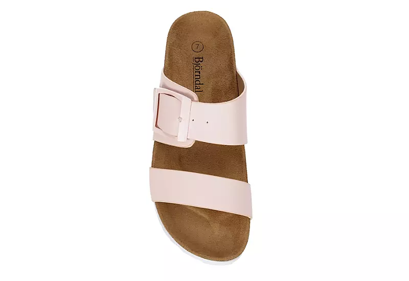Bjorndal Womens Shelby Footbed Sandal - Pale Pink 8 Bjorndal Womens Shelby Footbed Sandal - Pale Pink - Image 6