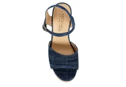 Michael By Michael Shannon Womens Maria Wedge Sandal - Denim -Shoe Style Sales US 01 203328 05