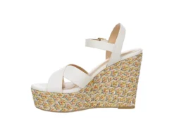 Michael By Michael Shannon Womens Luna Wedge Sandal - White -Shoe Style Sales US 01 203329 03