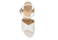 Michael By Michael Shannon Womens Luna Wedge Sandal - White -Shoe Style Sales US 01 203329 05