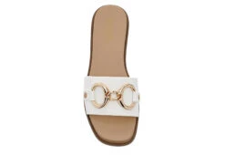 Michael By Michael Shannon Womens Jade Slide Sandal - White -Shoe Style Sales US 01 203385 05