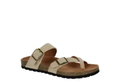 White Mountain Womens Gracie Footbed Sandal - Tan
