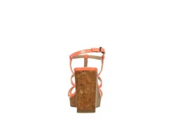 Michael By Michael Shannon Womens Natalia Wedge Sandal - Coral -Shoe Style Sales US 01 203419 04