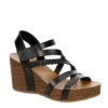 Xappeal Womens Maggy Wedge Sandal - Black -Shoe Style Sales US 01 203423 00