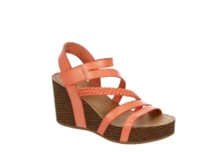 Xappeal Womens Maggy Wedge Sandal - Coral
