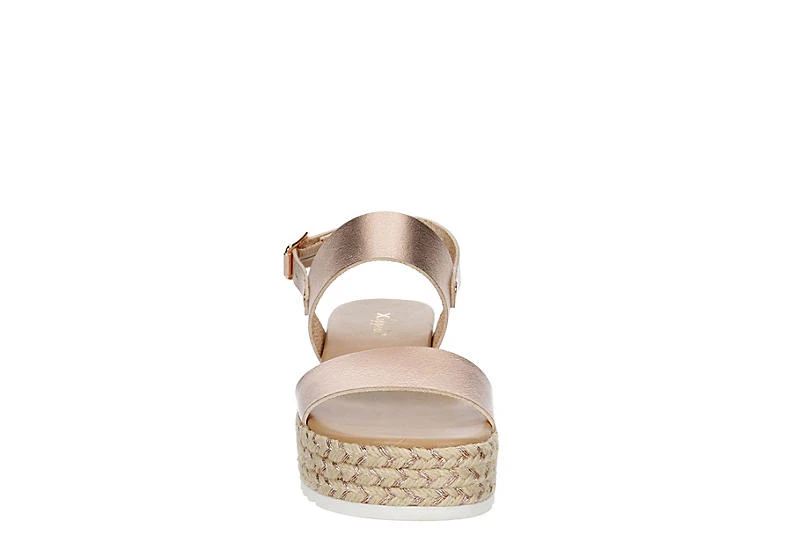 Xappeal Womens Amelia Wedge Sandal - Rose Gold 5 Xappeal Womens Amelia Wedge Sandal - Rose Gold - Image 3