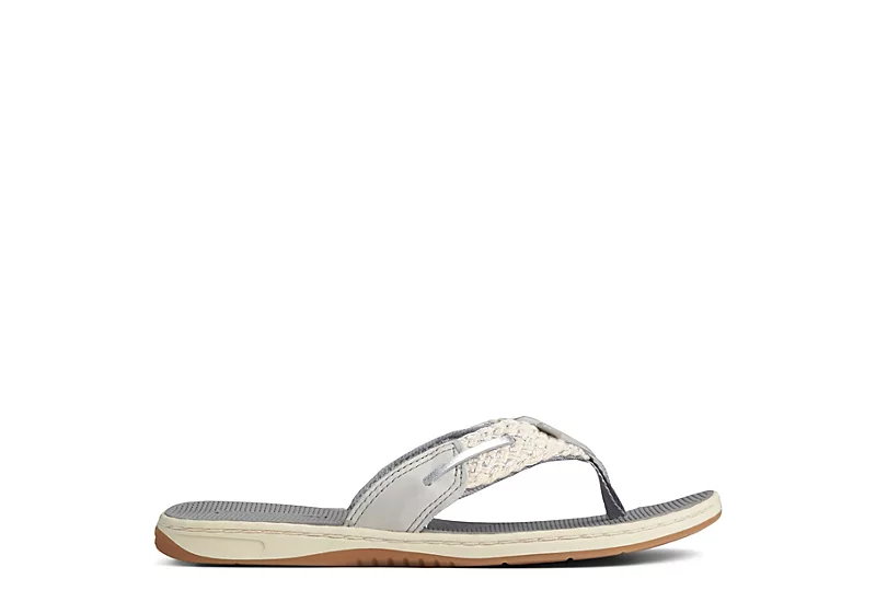 Sperry Womens Parotfish Flip Flop Sandal - Grey 4 Sperry Womens Parotfish Flip Flop Sandal - Grey - Image 2