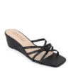 Journee Collection Womens Blayke Wedge Slip On Sandal - Black 1 Journee Collection Womens Blayke Wedge Slip On Sandal - Black -Shoe Style Sales US 01 203654 00