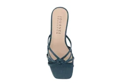 Journee Collection Womens Blayke Wedge Slip On Sandal - Blue 14 Journee Collection Womens Blayke Wedge Slip On Sandal - Blue -Shoe Style Sales US 01 203692 05