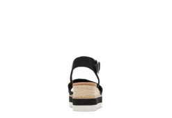 Toms Womens Diana Wedge Sandal - Black -Shoe Style Sales US 01 203716 02