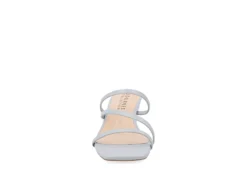 Journee Collection Womens Takarah Wedge Slip On Sandal - Blue -Shoe Style Sales US 01 203886 02