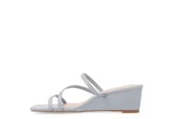 Journee Collection Womens Takarah Wedge Slip On Sandal - Blue -Shoe Style Sales US 01 203886 03