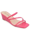 Journee Collection Womens Takarah Wedge Slip On Sandal - Pink 1 Journee Collection Womens Takarah Wedge Slip On Sandal - Pink -Shoe Style Sales US 01 203887 00
