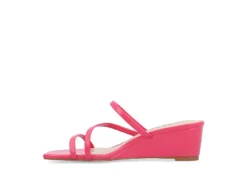 Journee Collection Womens Takarah Wedge Slip On Sandal - Pink 12 Journee Collection Womens Takarah Wedge Slip On Sandal - Pink -Shoe Style Sales US 01 203887 03