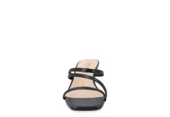 Journee Collection Womens Takarah Wedge Slip On Sandal - Black -Shoe Style Sales US 01 203888 02