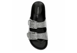Madden Girl Womens Teddy Footbed Slide Sandal - Black 14 Madden Girl Womens Teddy Footbed Slide Sandal - Black -Shoe Style Sales US 01 250030 05