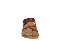 Bjorndal Womens Sami Footbed Sandal - Cognac -Shoe Style Sales US 01 250078 02
