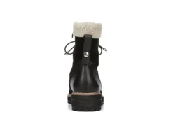 Franco Sarto Womens Rosella Combat Boot - Black -Shoe Style Sales US 01 300159 04