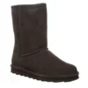 Bearpaw Womens Elle Short Wide Calf Fur Boot - Chocolate -Shoe Style Sales US 01 300300 00
